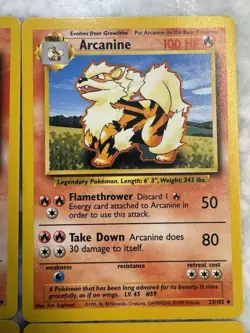 Pokemon Base Set Lot of 9 Unique Cards - Vintage - Nr Mint+ Charmeleon Arcanine - Image 4