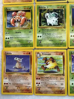 Lot Of 27 Unique Pokemon Jungle Cards - Pikachu, Jigglypuff, Eevee, More - NrMt - Image 5