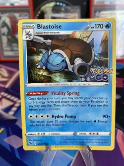 Pokemon Card Blastiose 017/078 Pokemon Go Holo Mint Condition - Image 1