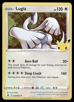 Pokemon Cards Lugia 022/025 Celebrations Rare NM *4 - Image 1