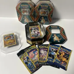 Pokemon TCG Dragonite Dragons Tin w/ 10 Mini 3-Card Booster Packs - NEW/SEALED - Image 1