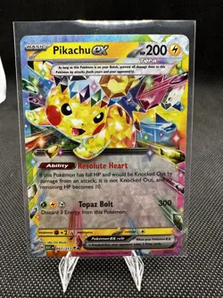 Pikachu ex 57/191 Double Rare SV:08 Surging Sparks NM Pokemon Card Pokemon TCG - Image 1