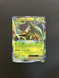 Pokemon TCG Sceptile EX Full Art Black Star Promo Card (LP/MP) - Image 1