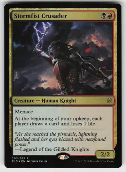 Stormfist Crusader Foil R Throne of Eldraine 203 MTG - Image 1