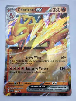 Pokemon TCG Charizard EX SVP 161 Super Premium Collection Black Star Promo Card - Image 1
