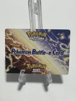 Pokemon GENTLEMAN NILS Battle-e Card ID 129-B001 EN Ruby Sapphire e-Reader - Image 1