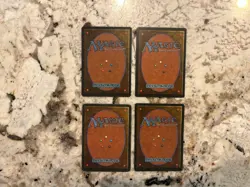 Mtg Snow-Covered Lands x4 - Magic the Gathering Ice Age Snow Covered Lands Mp-Hp - Image 2