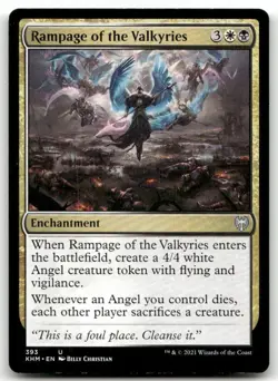 Rampage of the Valkyries #393 (NM) Kaldheim KHM Magic MTG - Image 1