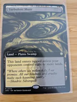 MTG Turbulent Moor (Extended Art) 0104 Secrets of Strixhaven M/NM Free UK P&P - Image 1