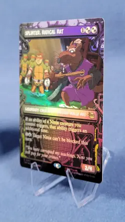 Splinter, Radical Rat Borderless (Showcase) FOIL - TMNT MTG Near Mint 🔮 * - Image 4