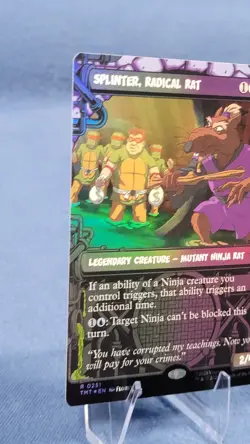 Splinter, Radical Rat Borderless (Showcase) FOIL - TMNT MTG Near Mint 🔮 * - Image 5