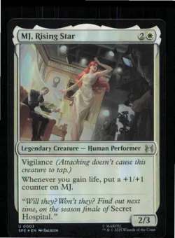 MJ Rising Star 3 Marvel's Spider-Man: Eternal-Legal Magic: The Gathering Foil NM - Image 1