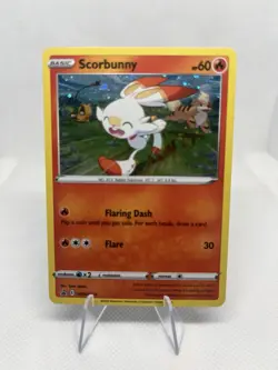 SWSH: Sword & Shield Promo Cards Scorbunny #SWSH244 Cosmos Promo Pokemon Card - Image 1