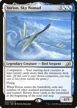 Yorion, Sky Nomad 2x FOIL IKO MTG Ikoria Rare MINT white blue - Image 1