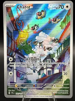 Pokemon TCG - Chatot - 181/162 - Temporal Forces - Illustration Rare - Image 1