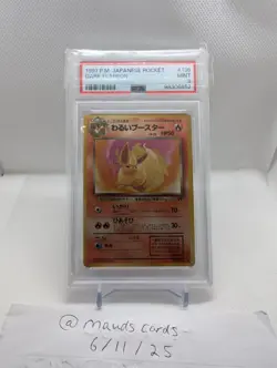 1997 | PSA 9 | Japanese Rocket | Dark Flareon 136 | Graded Pokemon Card - Image 1