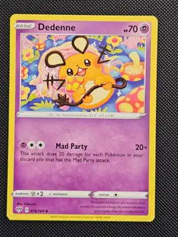 DEDENNE 078/189 DARKNESS ABLAZE POKEMON NM/M 2020 - Image 1