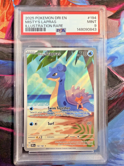 Misty's Lapras 194/182 SV10 Destined Rivals PSA 9 MINT! 2025 Pokemon - Image 1