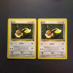 Pokemon Cards WOTC: Eevee 55/82 x2 - Team Rocket - Image 1