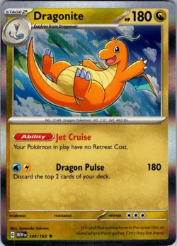 DRAGONITE 149/165 R 151 POKEMON NM/M - Image 1