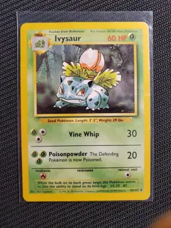 Ivysaur 30/102 - Base Set - Unlimited- Pokemon TCG - WOTC - LP - Image 1