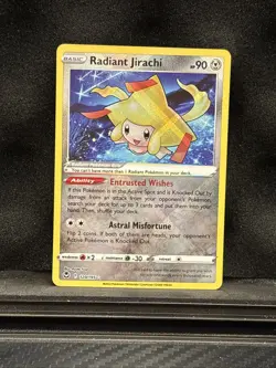 Pokemon Radiant Jirachi #120/195 Silver Tempest Ultra Rare Holo NM - Image 1