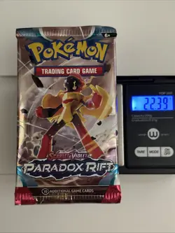 22.38/39g Pokemon TCG: Scarlet and Violet Paradox Rift x1 Booster Pack Sealed - Image 1