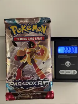 22.38/39g Pokemon TCG: Scarlet and Violet Paradox Rift x1 Booster Pack Sealed - Image 4