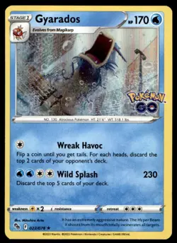 Gyarados 022/078 Holo Rare Pokemon GO Pokemon Holo Lightly Played - Image 1