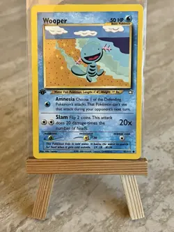 Pokemon TCG Wooper 82/111 1st Edition Neo Genesis Common (English) - NM(-) - Image 1