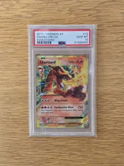 Pokemon Charizard EX 12/108 XY Evolutions Graded Gem Mint PSA 10 - Image 1