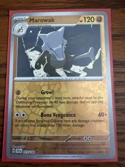 Marowak [Reverse Holo] #73 Pokemon Stellar Crown - Image 1