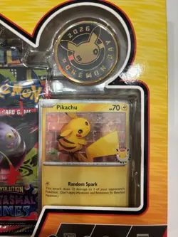 Pokemon TCG 2026 Pokemon Day Collection Box Pikachu Promo 3 Booster Packs Sealed - Image 3