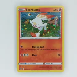 Scorbunny SWSH244 Cosmos Holo Rare - Black Star Promo - Pokemon TCG SWSH - Image 1