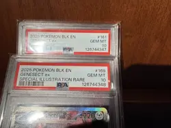 2025 POKEMON BLACK BOLT SIR & Full Art 161 & 169 GENESECT EX PSA 10 SEQUINTIAL - Image 4