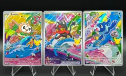 Pokemon First Partner Illustration Collection Series 1 Alolan Starters MEP 43-45 - Image 1