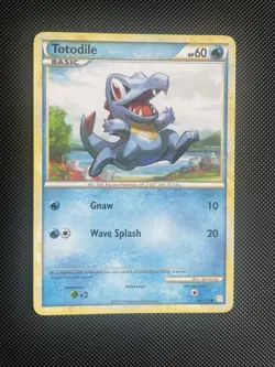 Pokemon TCG Totodile Heartgold & Soulsilver 86/123 Regular Common LP - Image 1