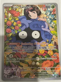 Pokemon TCG Erika’s Tangela 218/217 Ascended Heroes Illustration Rare Near Mint - Image 1