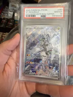 2025 Pokemon N’s Reshiram Enhanced Box Topper 167 Psa 10 - Image 1