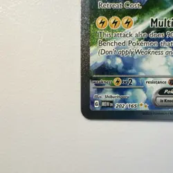 Pokemon TCG Zapdos EX Ultra Rare Full Art Holo 202/165 Sv151 Basic 200 HP - Image 5