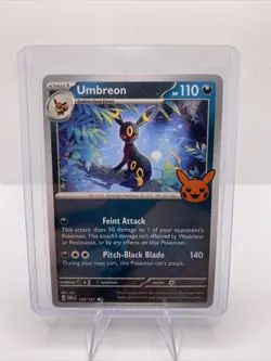 Pokemon TCG Halloween Trick Or Trade 2024 Umbreon #130/197 Regular Uncommon - Image 1