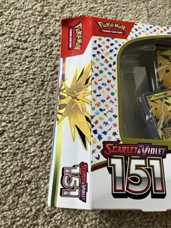 Pokemon Scarlet And Violet 151 Zapdos Ex Box *no Packs* - Image 3