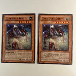 2x Dark Dust Spirit x2 SD2-EN004 Common 1st Edition LP Yugioh - Image 1