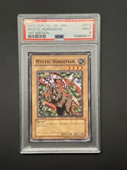 2002 Yu-Gi-Oh! Mystic Horseman SDK-012 1st Edition PSA 9 MINT - Image 1