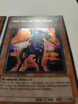 2x Swift Gaia the Fierce Knight CT1-EN004 Secret Rare Limited Edition LP - Image 5