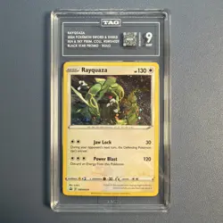 Pokemon Rayquaza SWSH029 Black Star Promo Cosmos Holo TAG 9 English TCG Card - Image 1
