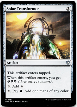 Solar Transformer [Commander: Aetherdrift] MTG Magic NM/M - Image 3