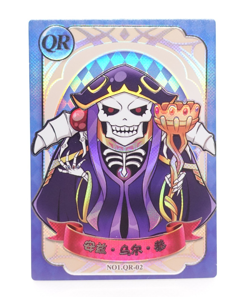 Ainz QR Overlord QR-02 Medialink Anime Collectible Trading Card - Image 1