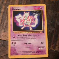Mewtwo Pokemon Promo The First Movie Card #3 Kids WB Stamp Rare - Image 1