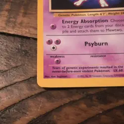 Mewtwo Pokemon Promo The First Movie Card #3 Kids WB Stamp Rare - Image 3